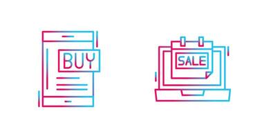 Buy Now and Best Sale Icon vector