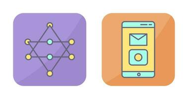 Networks and Mobile Applications Icon vector