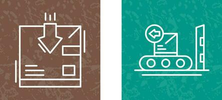 return and delivery Icon vector
