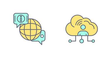 chat and network Icon vector