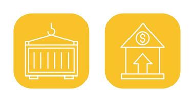 Property Value and Container Icon vector