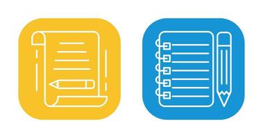 write and checklist Icon vector