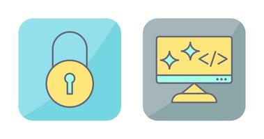 Closed Access and Clean Code Icon vector