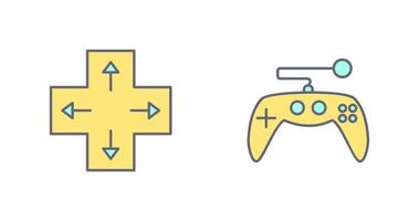 Direction Key and Gaming Control Icon vector