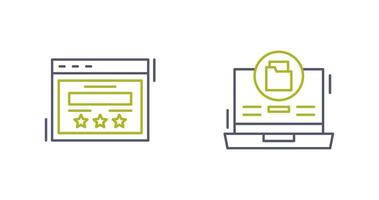 Rating and Data Storage Icon vector