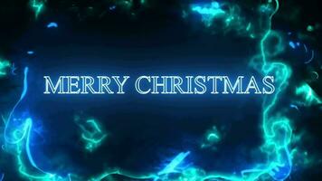Natal desejos brilhando tipografia digital Renderização video