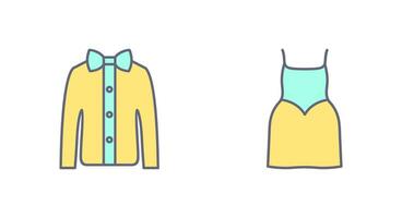 Shirt with Bow and Party Icon vector