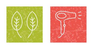 Herb and Hair removal Icon vector