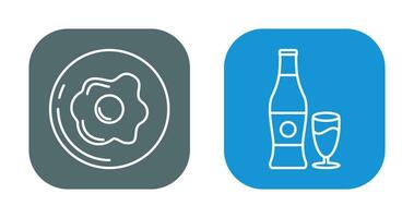 Breakfast and Bear Icon vector