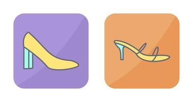 tacones y elegante icono vector