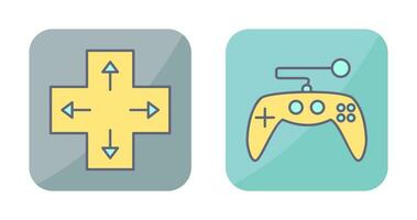 Direction Key and Gaming Control Icon vector