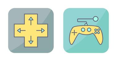 Direction Key and Gaming Control Icon vector