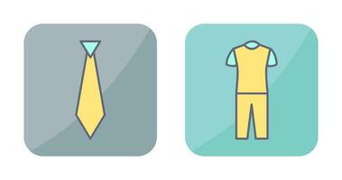 Tie and Pyjamas Icon vector