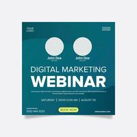 Digital marketing poster design vector