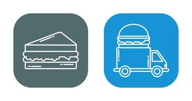 Sandwich and Fast Food Icon vector