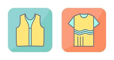 Swimming Vest and Accessory Icon vector