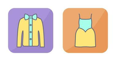 Shirt with Bow and Party Icon vector