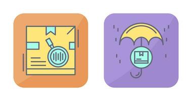 tracking code and protection Icon vector