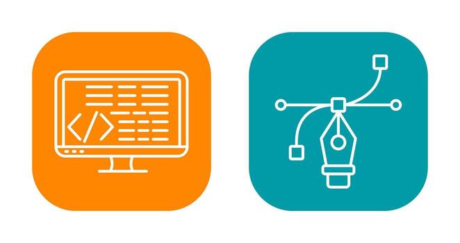 Coding and Vector Icon