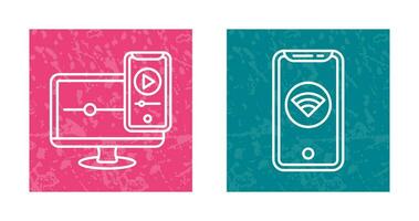 WIFI and Responsive Icon vector