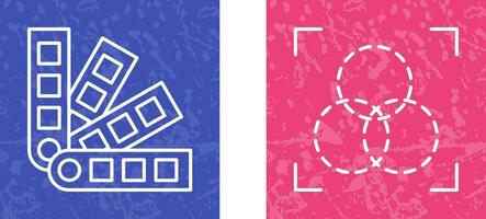 pantone and intersection Icon vector