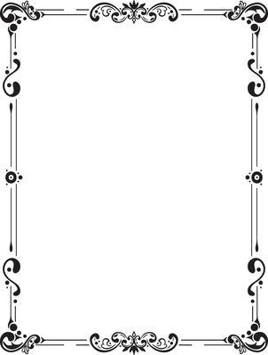 Wedding invititation  border and frame simple