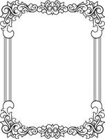 Ornament Border Frame Vintage Simple vector