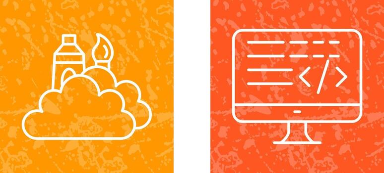 creative and coding Icon vector