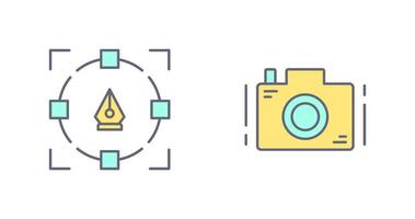 Camera and vector Icon