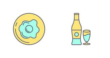 Breakfast and Bear Icon vector