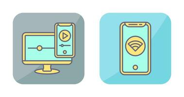 WIFI and Responsive Icon vector