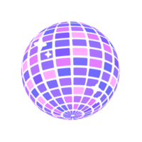 Disco ball. Reflections in the night club A party with music playing png