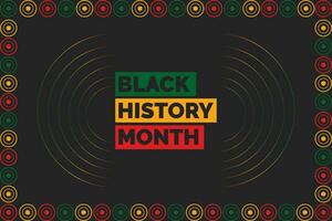 Black History Month African American history celebration vector illustration, Poster, card, banner, background. Vector illustration