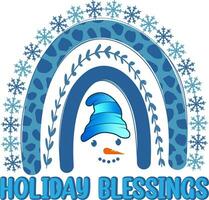 holiday blessings Design vector