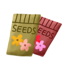 Samen Pakete mit Blumen auf Sie png