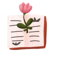 a book with leaves on it png