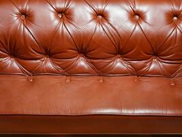 close up leather sofa texture background photo