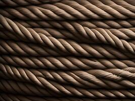 close up view of a rope photo