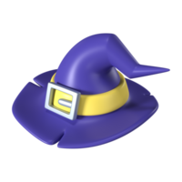 strega cappello 3d illustrazione icona png