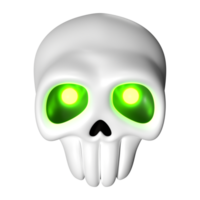 Halloween Skull 3D Illustration Icon