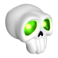 Halloween cranio 3d illustrazione icona png