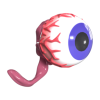 Eyeball Out 3D Illustration Icon png