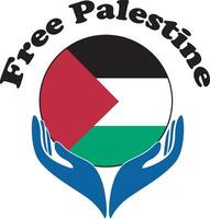 Save gaza free palestine protect all aqsa vector