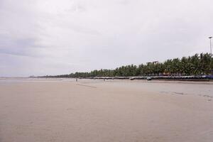 empty beach in Thailand during covid - 19 pandemic. high quality photo