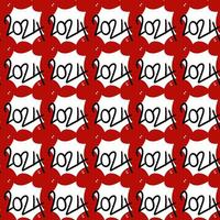 seamless pattern of number 2024, years number photo