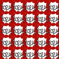 seamless pattern of number 2024, years number photo