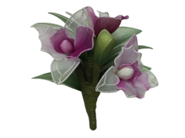 Artificial Fabric Flowers Orchid Petals For Arrangement Of Vases. png