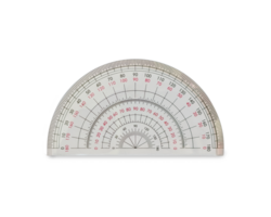 plastic protractor png concept