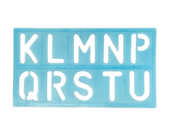 Blau Alphabet Vorlage Lineal auf klassisch Alphabet und Nummer Formen Lineal png