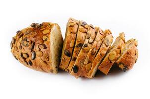 Fresh healthy organic baked pumpkin seed bread photo